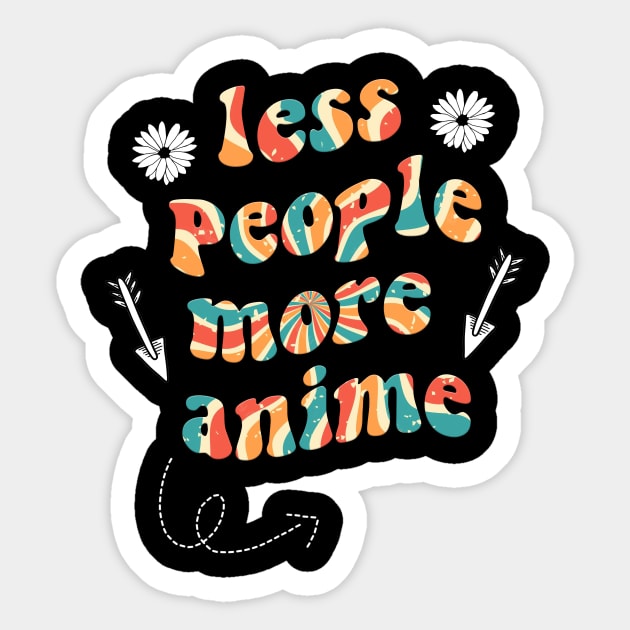 less people more anime Sticker by munoucha's creativity